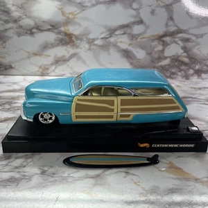 Hot Wheels 1950 Custom Merc Woodie Wagon 1:18 Scale Diecast Model Mercury Car - Picture 1 of 6