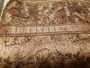 Croscill Luxury Tangier Damask God/brown Bed Skirt King - Picture 1 of 2