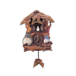 RHYTHM My Neighbor Totoro Wall Clock with Music Box Brown M806A 4MJ806MA06 Japan - Picture 1 of 5