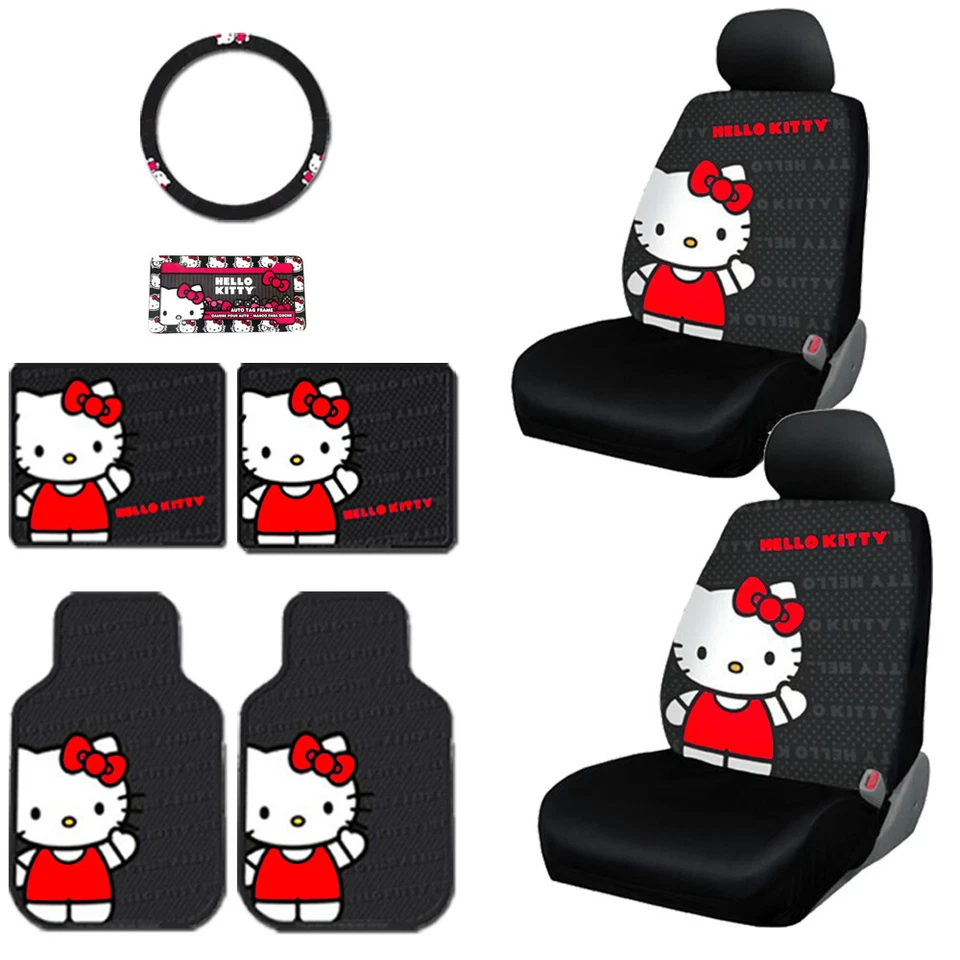 Juego completo de alfombrillas de volante para BMW Hello Kitty 8P Foto 1 de 4