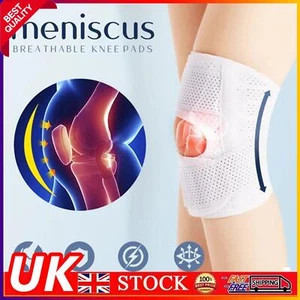 Breathable Knee Brace Support Meniscus Arthritis Pain Relief Patella Pad - Picture 1 of 33