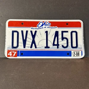 Oldtimer Auto abgelaufen Nummernschild Ohio 2008 DVX 1450 Chevy Ford Dodge - Bild 1 von 5