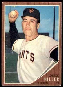 1962 TOPPS CHUCK HILLER SAN FRANCISCO GIANTS #188 - Picture 1 of 2