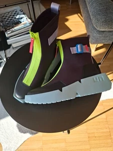 United Nude Boots stivaletti scarpe viola menta nero taglia 40 NP 250, - NUOVI! - Foto 1 di 8