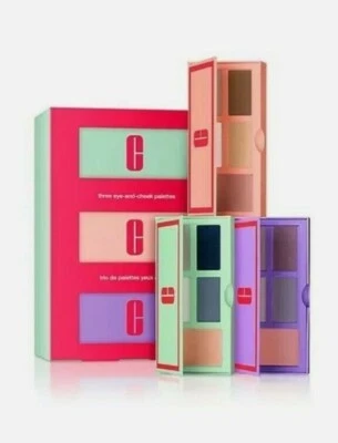 Clinique Three Eye and Cheek Palettes Set Of 3 Palettes Brand New in Box - Image 1 of 2