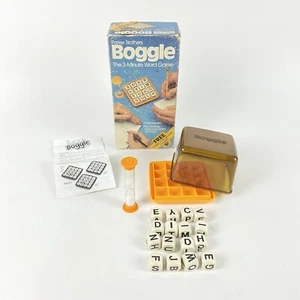 Vintage Boggle Parker Brothers Word Game Wood Letter Cubes - Picture 1 of 11