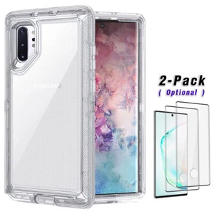 For Samsung Galaxy Note 10 20 Ultra 9 Case Shockproof Clear Cover Tempered Glass - Picture 1 of 32