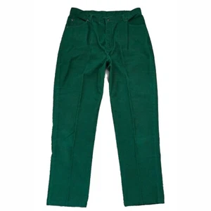 Lands End 20 Tall Corduroy Pants Green Casual Made USA Farm Weekend 90s Vintage - Picture 1 of 5