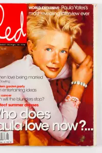 Paula Yates world exclusive cover interview & photo's RED FASHION MAGAZINE 90's - Picture 1 of 2