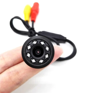 TELECAMERA 170° RETROCAMERA RETROMARCIA 8 LED A MOLLA MINI A COLORI AUTO SUV - Foto 1 di 6