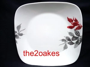 4 Corelle KYOTO LEAVES  10-1/2" Dinner Plates NEW Square - Picture 1 of 1