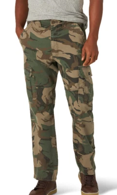 Wrangler men's relaxed fit cargo pants w/ stretch ALL COLORS & SIZES Tech Pocket - Image 1 of 4