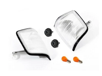 Frecce Anteriori Fanalini Frontblinker Weiss Mercedes 190 W201 Design Bianco - Immagine 1 di 4