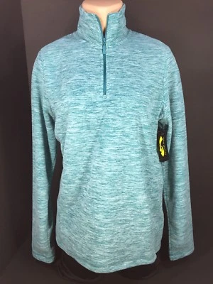 Chaqueta deportiva de manga larga en cascada para mujer color aguamarina talla mediana NUEVA Foto 1 de 4