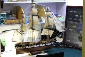 USS Constellation 1843 Scale 1/85 40" Wooden Model Ship Kit - Picture 1 of 11