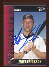 2003 Albuquerque Isotopes MATT ERICKSON Signed Card autograph AUTO MARLINS