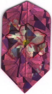 Pink Lotus Flower Slim Dart Flights: 3 pro Set - Bild 1 von 4