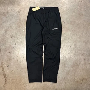 Brand New Adidas Terrex Outdoor Rain Track Rain.RDY Pants GORP Black Sportswear - Picture 1 of 4