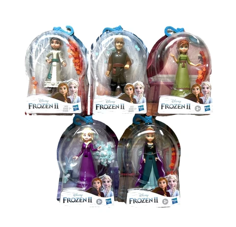Disney Hasbro Frozen II 2 Queen Anna, Elsa, Kristoff, Honeymaren Small Doll 4" Cover