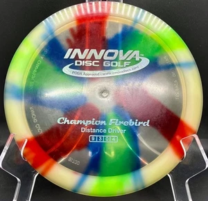 Innova Champion Firebird RARE Patent # Penned Pre-Climo FLAT - IDye OG Disc Golf - Picture 1 of 16