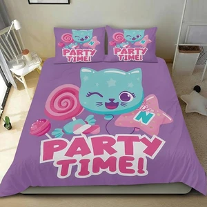 Bedding Set For Like Nastya Duvet Cover with 2 Pillow Case Boys and Girls Kids - Picture 1 of 6