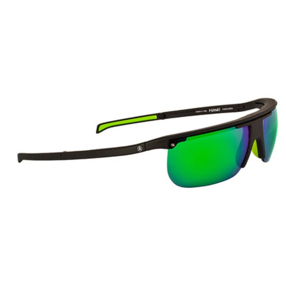 Poptical Popart Sunglasses Matte Black / Gray/Green Mirror - Image 1 of 1