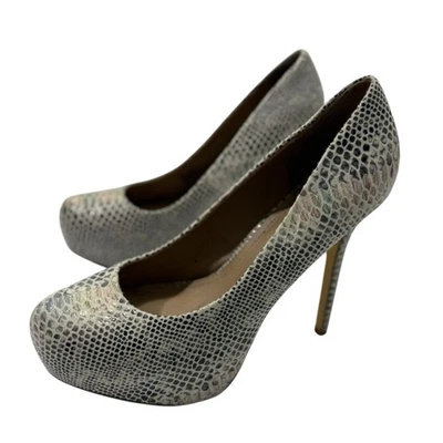 Zapatos de tacón de aguja Steve Madden NALA iridiscente con estampado de piel de serpiente plataforma 10 Foto 1 de 4