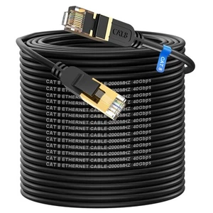 Cable Ethernet Cat 8, 350 pies de alta velocidad resistente 26 AWG Cat8 cable de red LAN... - Imagen 1 de 1