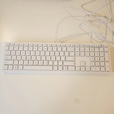 Hp White Keyboard Wired Great Condition Without Box HP - Image 1 of 4