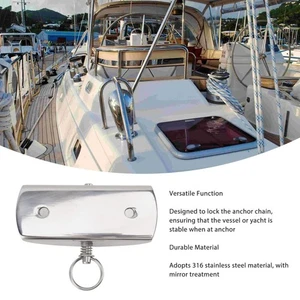 Car Boat Anchor Chain Lock Stopper Bracket 316 Stainless Steel Stop Lock For* - Picture 1 of 12