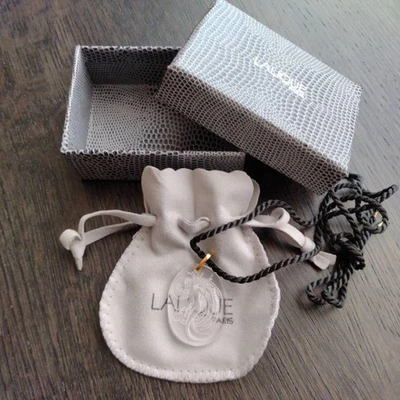 LALIQUE Naiad Necklace pendant Choker Fashion Accessories Clear mermaid C669 - Image 1 of 4