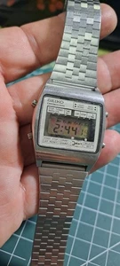 IPER RARE Vintage (1979) Seiko M929-4000 Chronograph LCD Uhr Japan A *funktioniert* - Bild 1 von 16