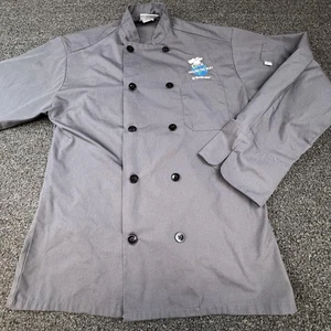 Uncommon Threads Chef Jacket Mens Small Cook Around the World Embroidered - Picture 1 of 9