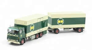 TEKNO, SCANIA 141 6x4 autoarticolato con rimorchio a 1+1 assi VAN DEN BOS, 1/... - Foto 1 di 4