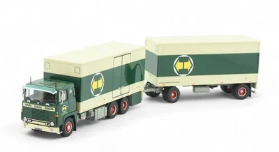 TEKNO, SCANIA 141 6x4 autoarticolato con rimorchio a 1+1 assi VAN DEN BOS, 1/... - Immagine 1 di 4