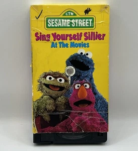 Sesame Street Sing Yourself Sillier At The Movies VHS 1997 Video Tape Rare! HTF - Picture 1 of 8