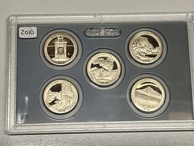 2010-S Clad Proof ATB Quarter Set 5-pc 25c Set No Box No COA NO RESERVE!!! - Image 1 of 2
