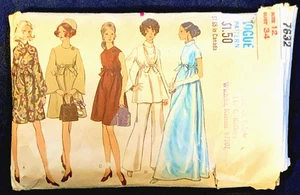Pantaloni VOGUE anni 60 Misses retrò stile tenda super svasati modello cucito completi 34"B - Foto 1 di 10