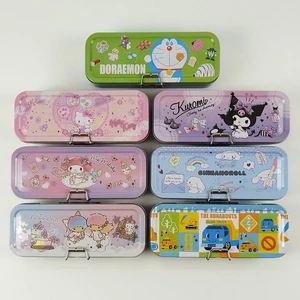 Sanrio Kitty Melody Twin Star Thomas Triple Deck Tin Pencil Case 240813 - Picture 1 of 16