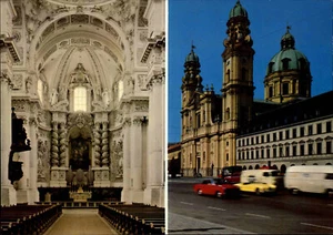 Kirchen Bauwerk: MÜNCHEN Munich Theatiner-Kirche Church Eglise color AK ~1980 - Picture 1 of 2