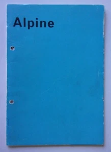 Alpine A108 & A110 orig 1963 französischer Mkt Verkaufsprospekt Portfolio - Renault - Bild 1 von 3