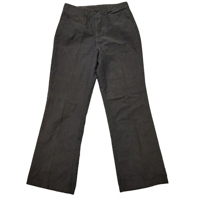 Vintage White Stag Stretch Bootcut Dress Pants Grey Black Herringbone Women's 6 - Image 1 of 4