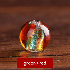 Multicolor Glitter Glass Mixed Round Crackle Crystal Charms Beads Jewelry Making