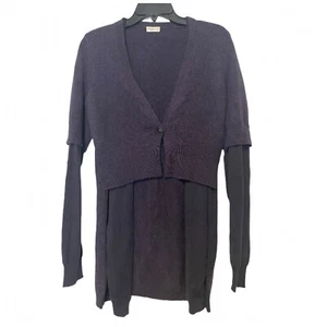 Rivamonti Italy Women Purple Wool Alpaca Cardigan US Size Large - Picture 1 of 4