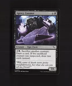 Tarjeta común de Magic The Gathering Agency Coroner 0075 Murders at Karlov Manor - Imagen 1 de 17