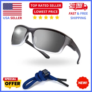 Men's Polarized Sports Sunglasses, UV400, Driving, Fishing, and Stylish - Picture 1 of 6