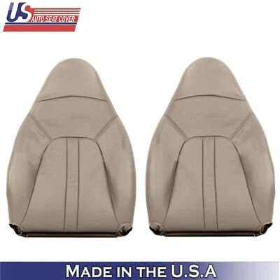 2000-2002 For Ford Expedition Eddie Bauer Leatherette Front Top Covers Parchment - Изображение 1 из 4