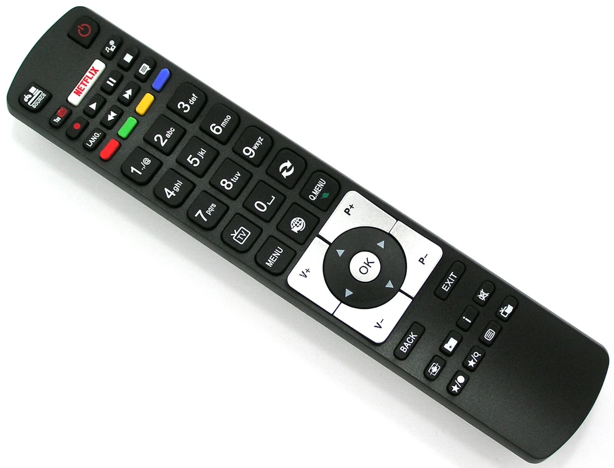 Universalfernbedienung Ersatz Für Telefunken RC4875/RC4870 - Plug & Play Für Viele 4K TV Modelle (Finlux, Vestel)
