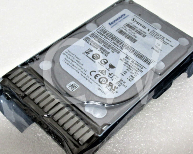 00AJ086 LENOVO SYSTEM X 1TB 7.2K 6G 2.5" SAS Hard Drive HDD - Image 1 of 4