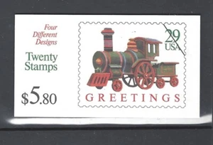 US Scott # 2715 - 2718a / BK 203 - 1992 Christmas Greeting Toys Complete Booklet - Picture 1 of 1